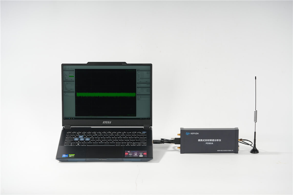 PD80A连接笔记本分析频谱